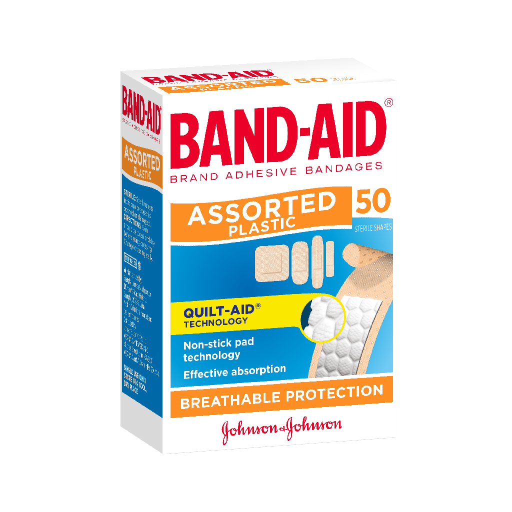 Band-Aid Adhesive Bandages Plastic Strips 50's