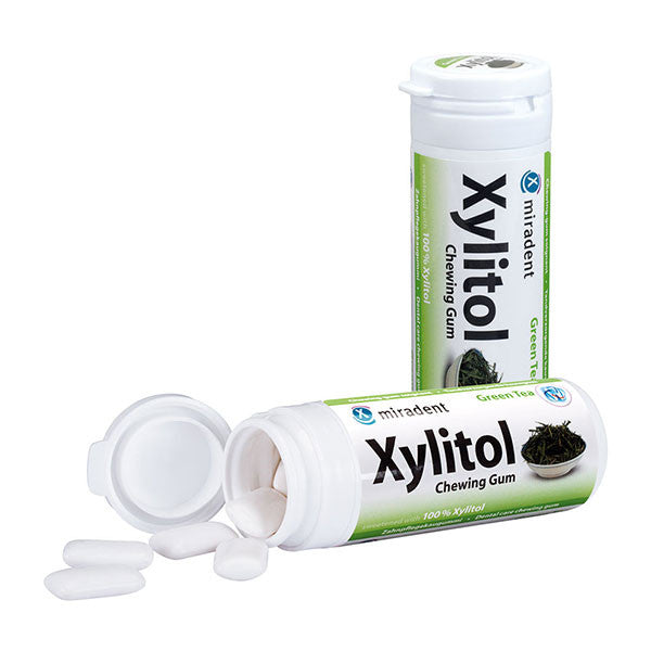 Miradent Xylitol Chewing Gum - Green Tea Flavour - Net Pharmacy