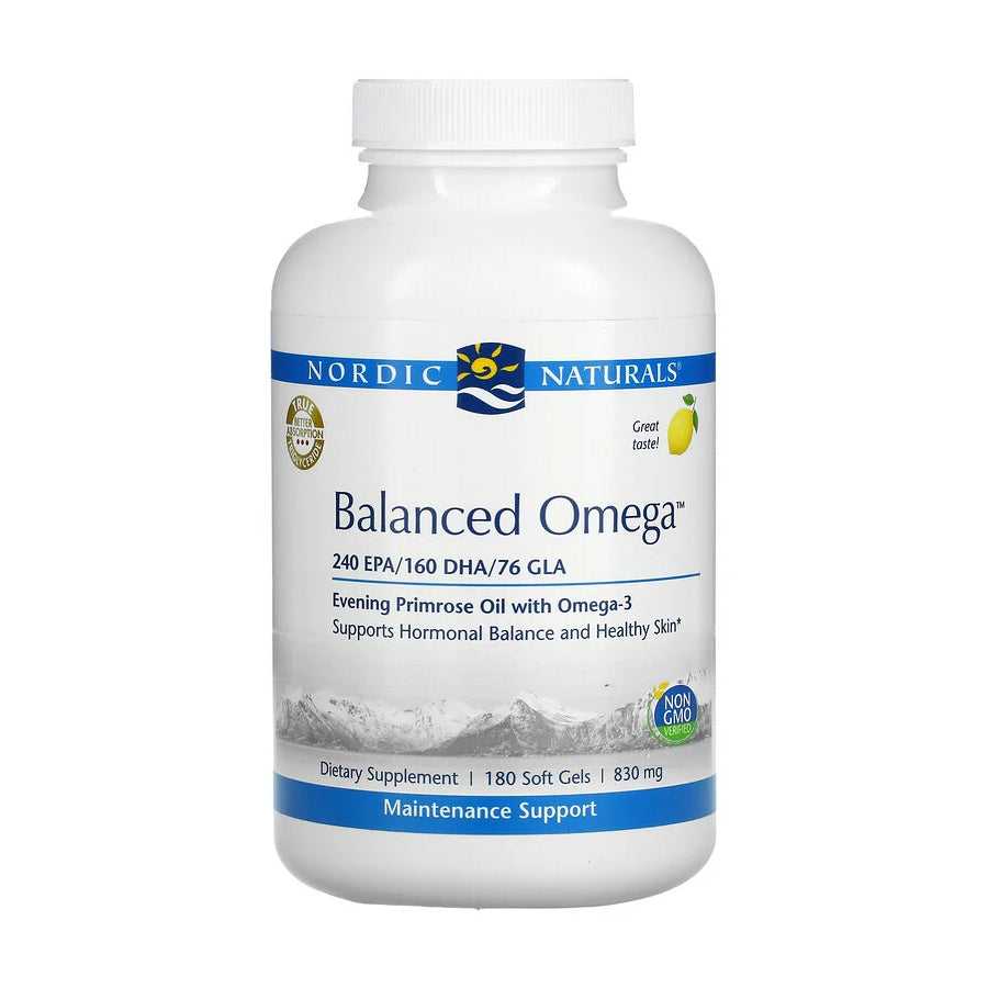  Nordic Naturals Omega-3, Lemon Flavor - 180 Soft Gels