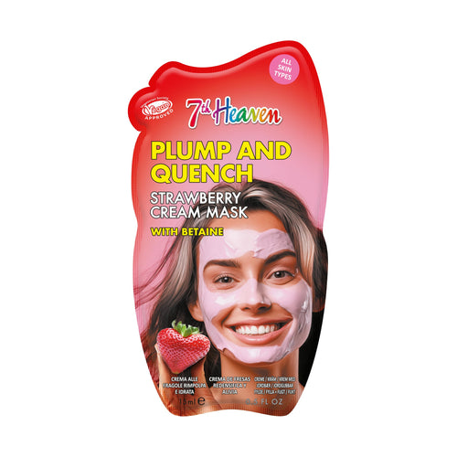 7th Heaven Plump & Quench Strawberry Cream Mask with Betaine