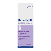 Benzac AC Mild Strength 2.5% Acne Gel