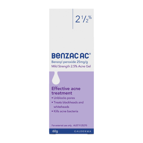 Benzac AC Mild Strength 2.5% Acne Gel