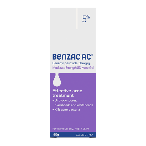 Benzac AC Moderate Strength 5% Acne Gel