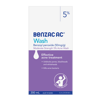 Benzac AC Moderate Strength 5% Acne Wash