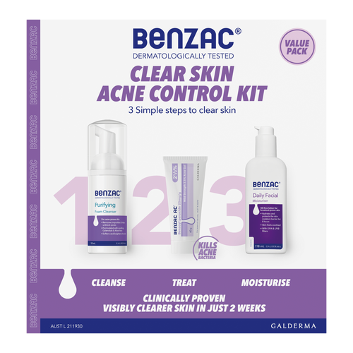 Benzac Clear Skin Acne Control Kit