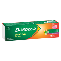 Berocca Immune Daily Defence Blackcurrant Flavour Effervescent Tablet