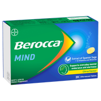 Berocca Mind Citrus Flavour Effervescent Tablets