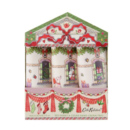 Cath Kidston A Doll's House Red Berry & Cedar Hand Cream Trio