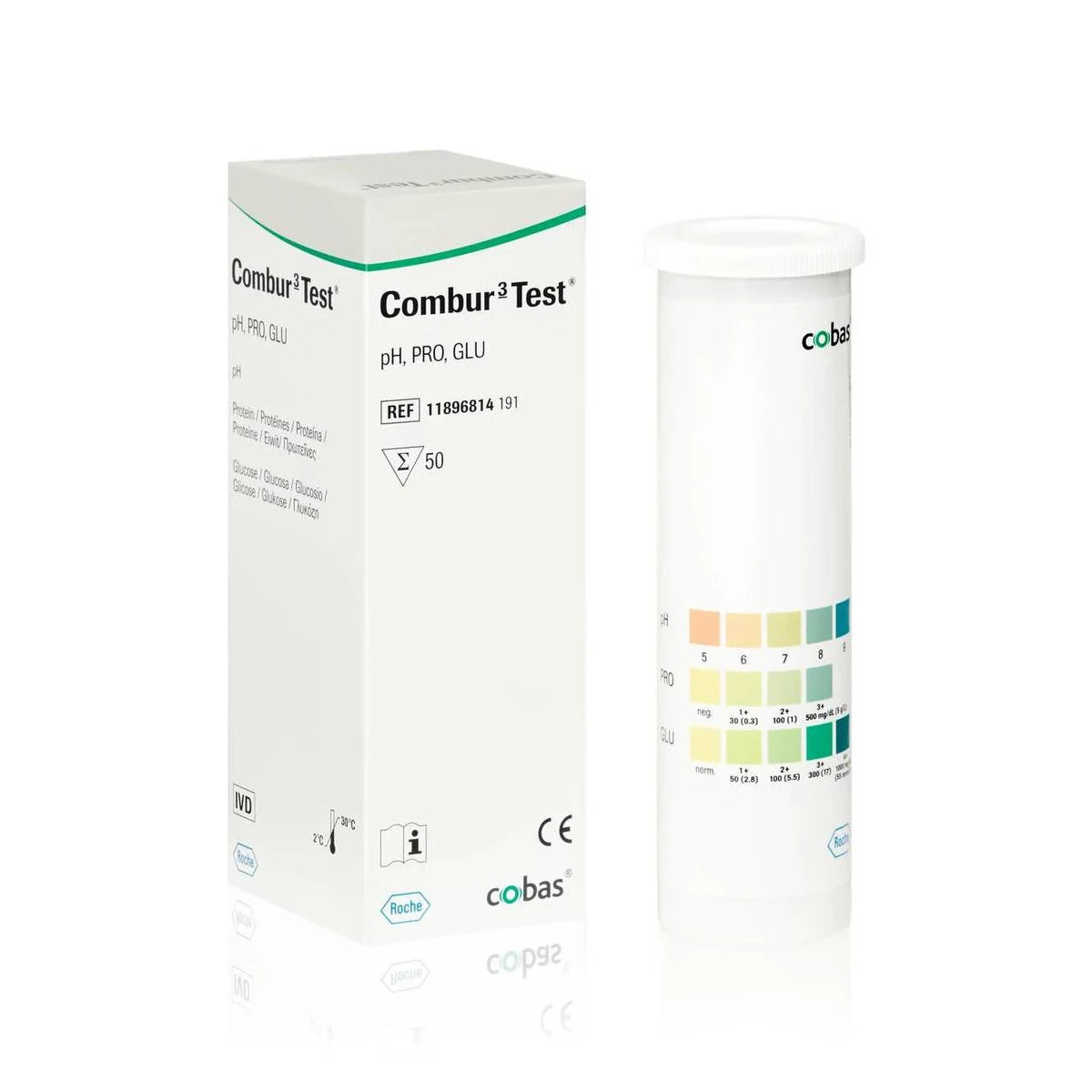 Combur 3 Test Urinalysis Test Strips - Net Pharmacy