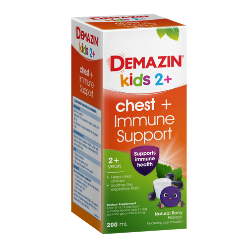 Demazin Kids 2+ chest + Immune Support