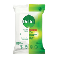 Dettol 2 in 1 Antibacterial Hands & Surface Wipes