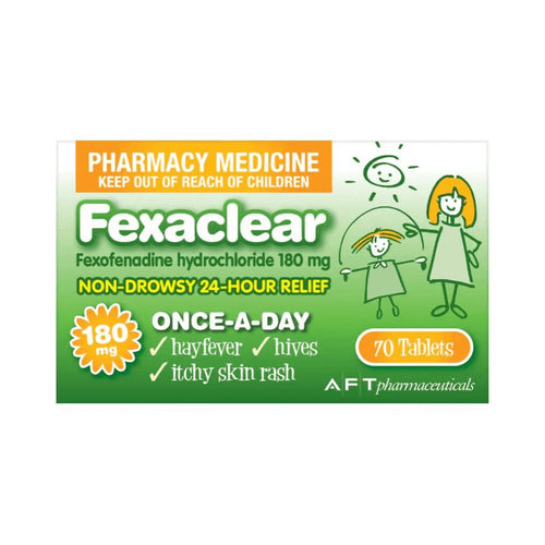 Fexaclear 180mg Fast Acting 24 Hour Relief