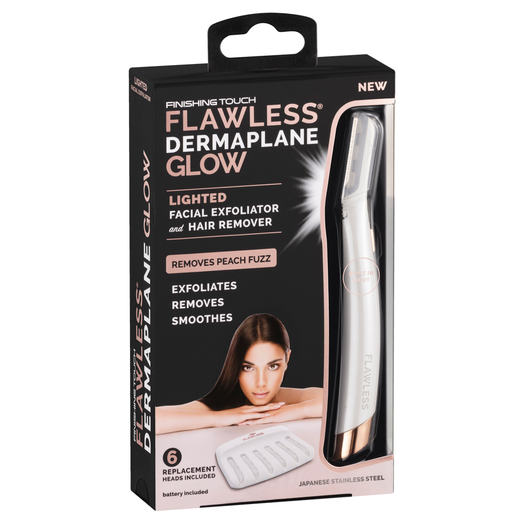 Finishing Touch Flawless Dermaplane Glow Lighted Facial Exfoliator & H -  Net Pharmacy