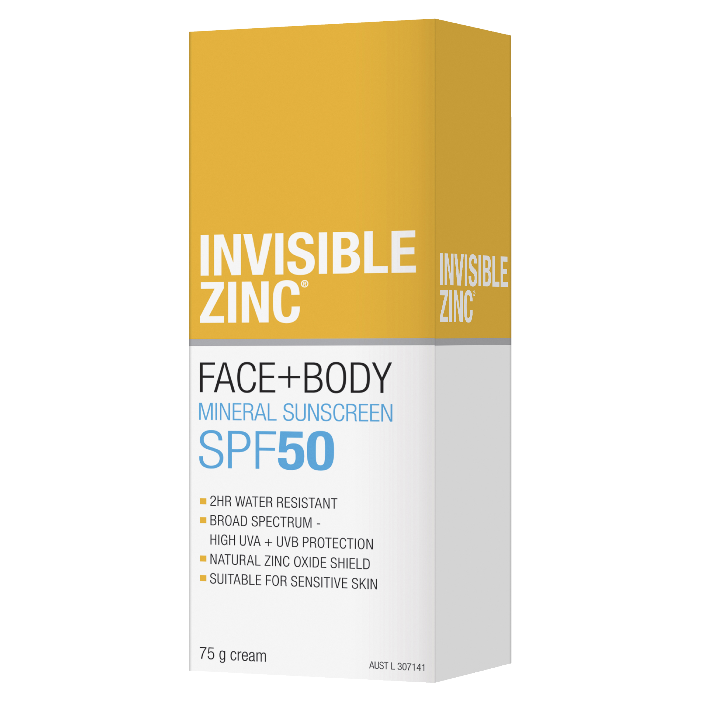 Invisible Zinc Face + Body Mineral Sunscreen SPF 50 - Net Pharmacy