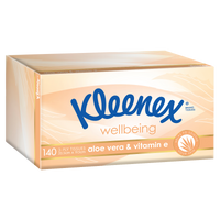 Kleenex Wellbeing Facial Tissues - Aloe Vera & Vitamin E