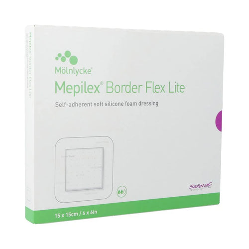 Mepilex Border Flex Lite Self-adherent Soft Silicone Foam Dressing