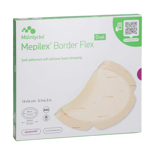 Mepilex Border Flex (Oval) Self-adherent Soft Silicone Foam Dressing