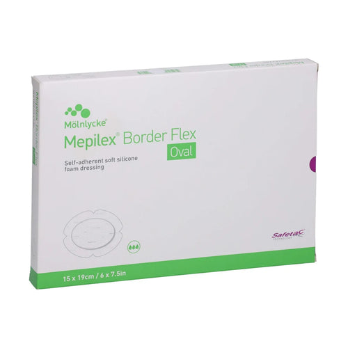 Mepilex Border Flex (Oval) Self-adherent Soft Silicone Foam Dressing