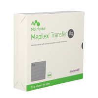 Mepilex Transfer Ag Antimicrobial Soft Silicone Exudate Transfer Dressing