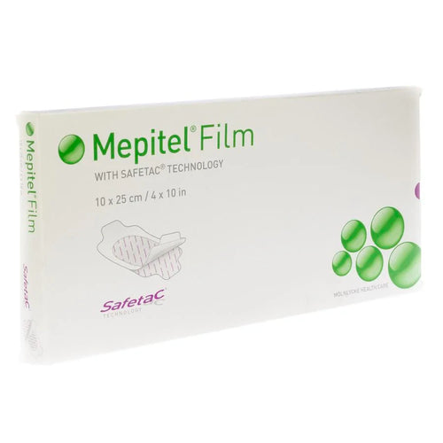 Mepitel Film Thin, Transparent, Adhesive, Breathable Soft Silicone Film Dressing