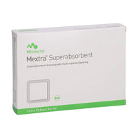 Mextra Superabsorbent Dressing with Fluid-repellent Backing