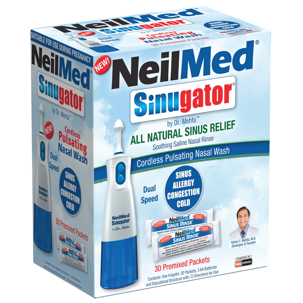 NeilMed Sinugator Cordless Pulsating Nasal Wash - Net Pharmacy