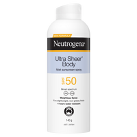 Neutrogena Ultra Sheer Body Mist Sunscreen Spray SPF50