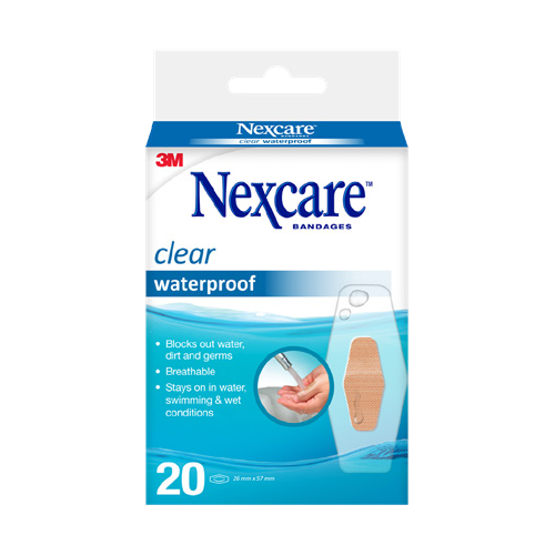 Nexcare Clear Waterproof Bandages