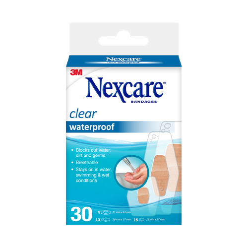 Nexcare Clear Waterproof Bandages