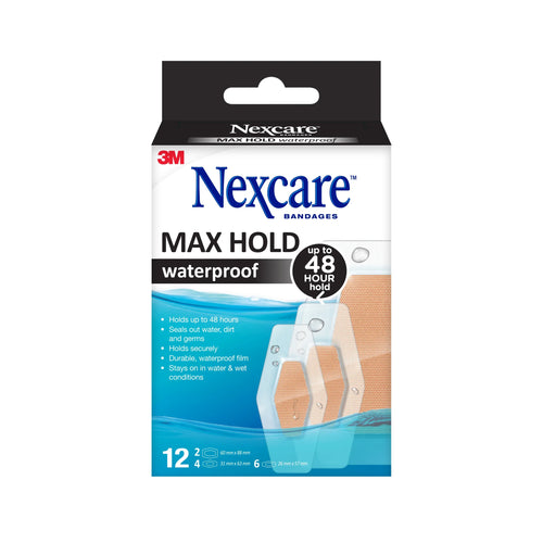 Nexcare Max Hold Waterproof Bandages