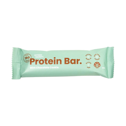 Nothing Naughty Protein Bar -  Chocolate Mint Cookie