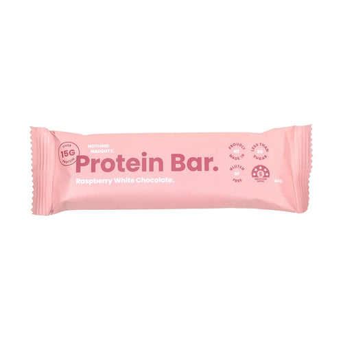 Nothing Naughty Protein Bar - Raspberry White Chocolate