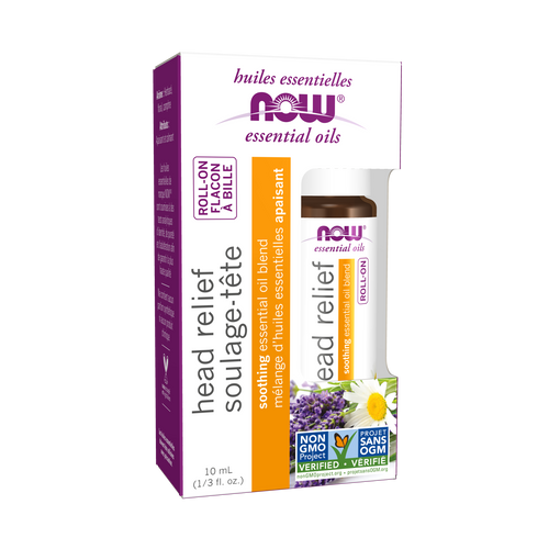 NOW Essential Oils Roll-On Head Relief - Soothing Blend