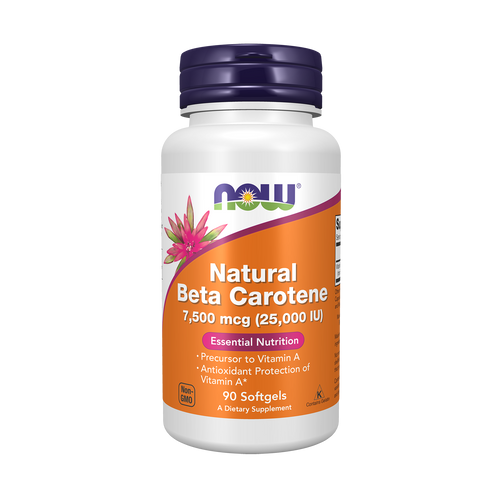 NOW Foods Beta Carotene Natural 7,500mcg (25,000IU)