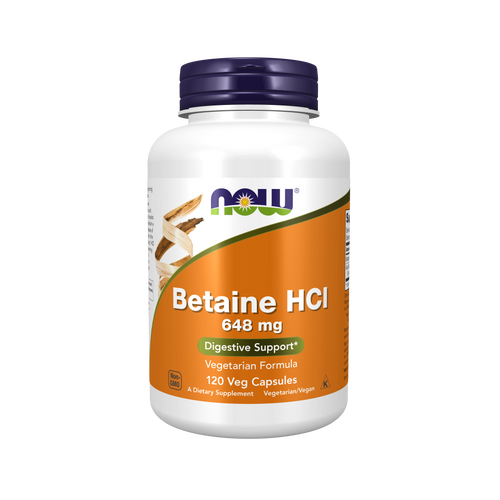 NOW Foods Betaine HCl 648mg