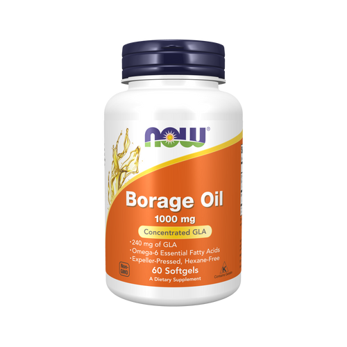 NOW Foods Borage Oil 1000mg, Concentrated GLA