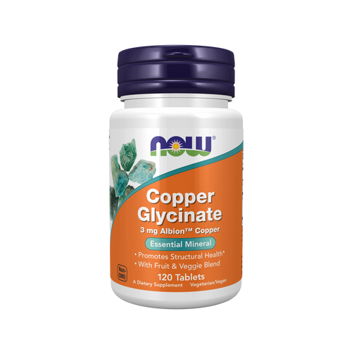 NOW Foods Copper Glycinate 3mg Albion Copper