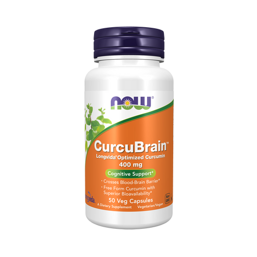 NOW Foods CurcuBrain Longvida Optimized Curcumin 400mg