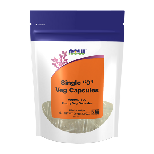 NOW Foods Empty Vegetarian Capsules, Single "0"