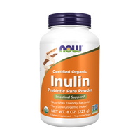 NOW Foods Inulin Prebiotic Pure Powder, Certified Organic