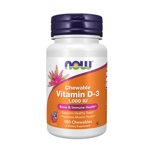 NOW Foods Vitamin D-3 1000 IU Chewable