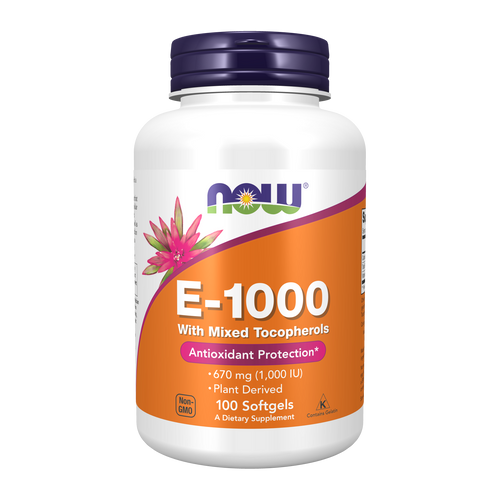 NOW Foods Vitamin E-1000 with Mixed Tocopherols