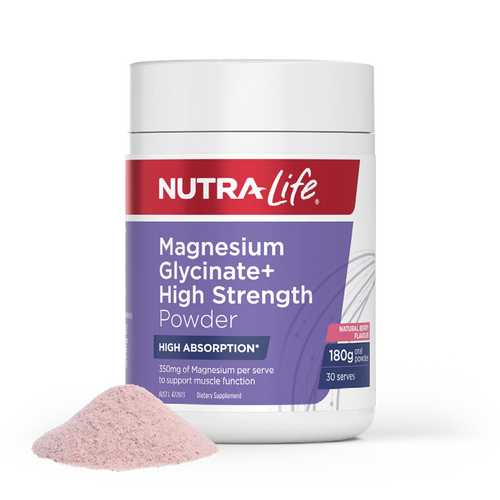 Nutra-Life Magnesium Glycinate + High Strength Powder