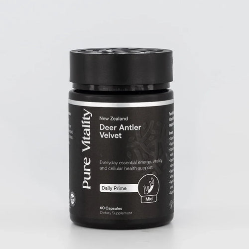 Pure Vitality New Zealand Deer Antler Velvet - Daily Prime: Mid