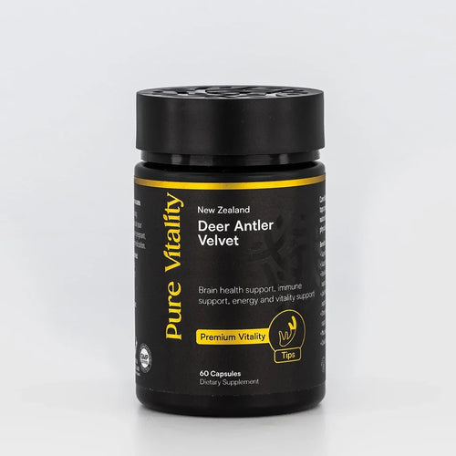 Pure Vitality New Zealand Deer Antler Velvet - Premium Vitality: Tips