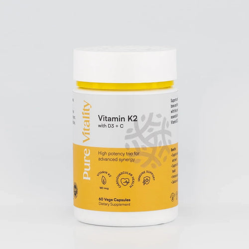 Pure Vitality Vitamin K2 with D3 + C