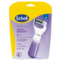 Scholl ExpertCare File & Smooth 2 in 1 Electronic Foot File System