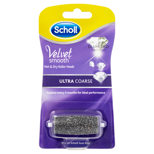 Scholl Velvet Smooth Wet & Dry Roller Heads - Ultra Coarse