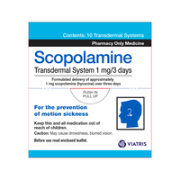 Scopolamine Motion Sickness Prevention Transdermal System