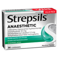 Strepsils Plus Anaesthetic Lozenges - Menthol Flavour